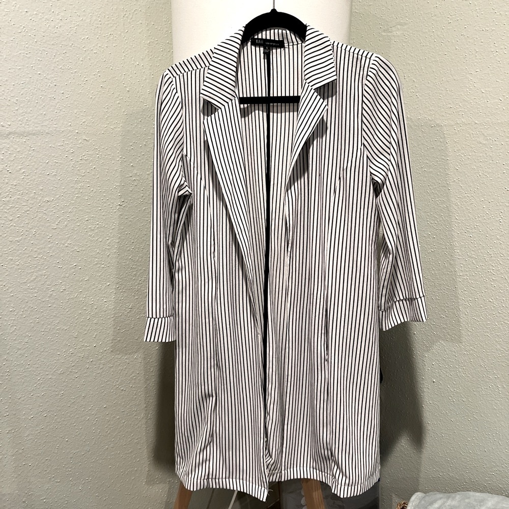 Black and White Striped Jacket